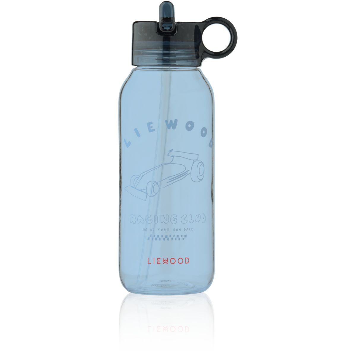 LIEWOOD YANG tritan vandflaske 500 ml - Race cars / Classic Navy - Vandflaske