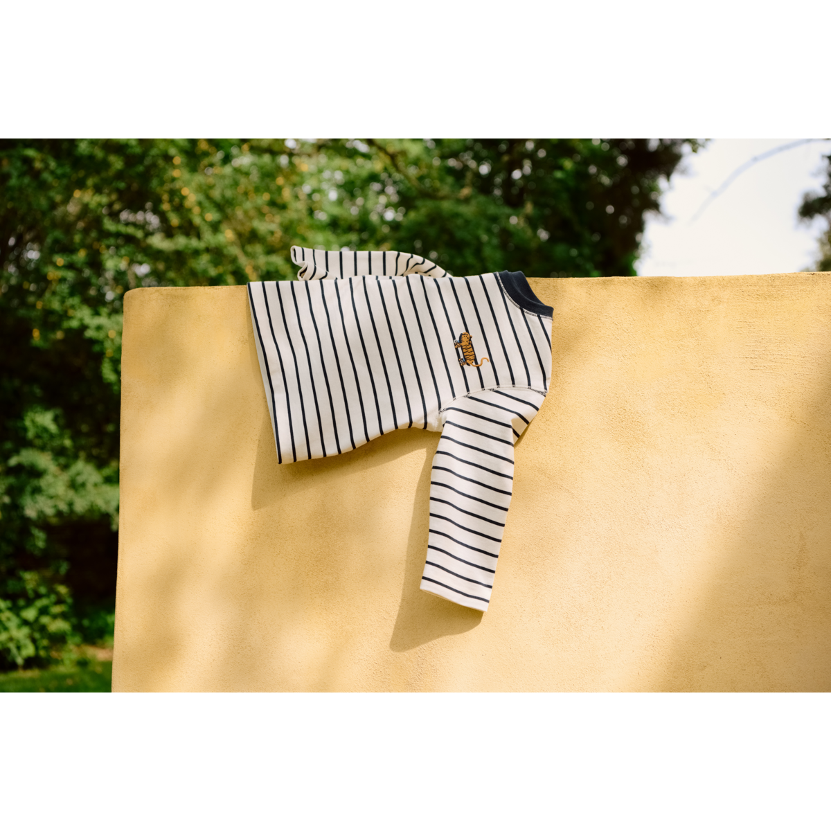 LIEWOOD TYLER Stribet Langærmet T-shirt - Y/D stipes Classic navy / Creme de la creme - T-shirt
