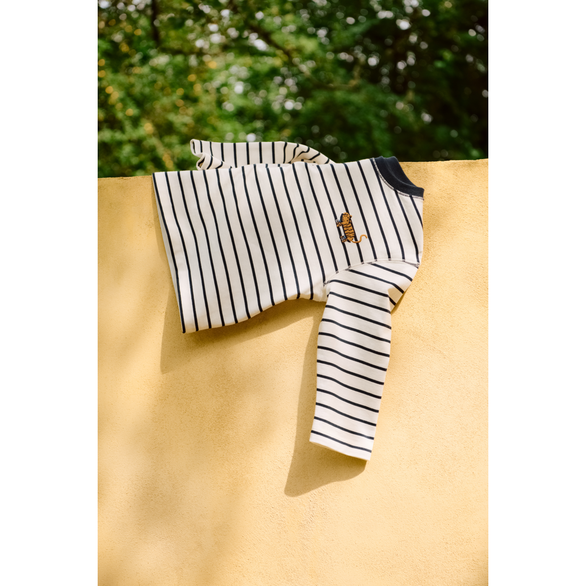 LIEWOOD TYLER Stribet Langærmet T-shirt - Y/D stipes Classic navy / Creme de la creme - T-shirt
