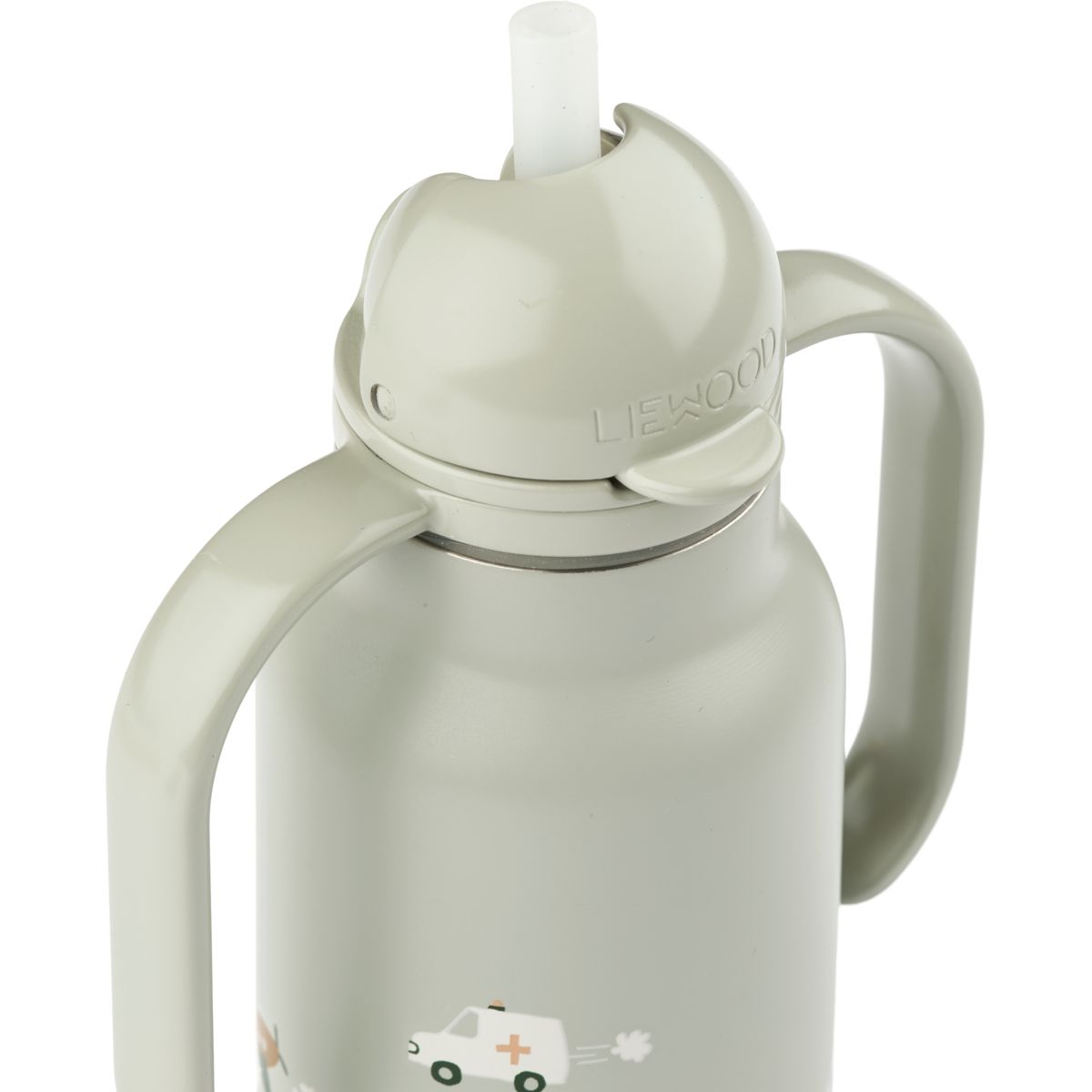 LIEWOOD KIMMIE vandflaske i stål 250 ml - Vehicles / Dove blue - Vandflaske