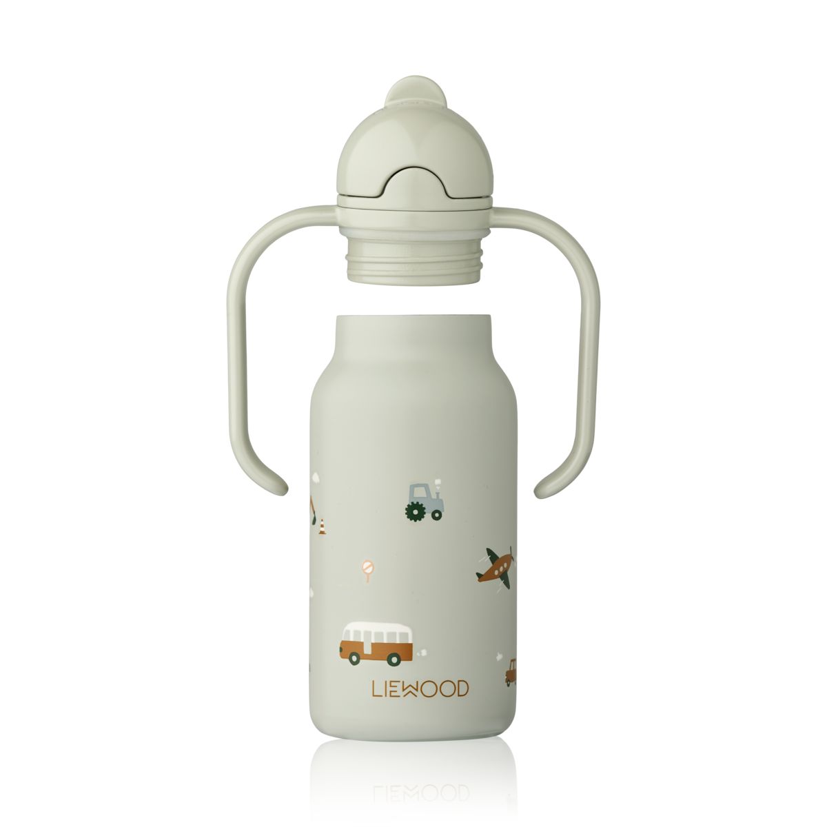 LIEWOOD KIMMIE vandflaske i stål 250 ml - Vehicles / Dove blue - Vandflaske