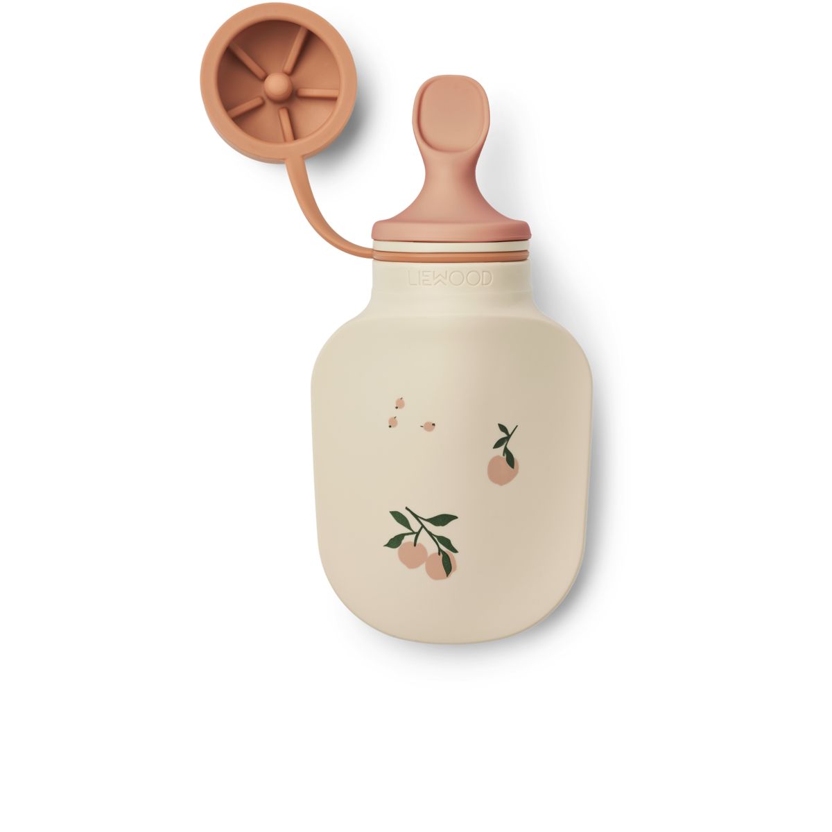 LIEWOOD Lizzie Smoothiepose 2-pak - Peach / Sea shell - Smoothie flaske