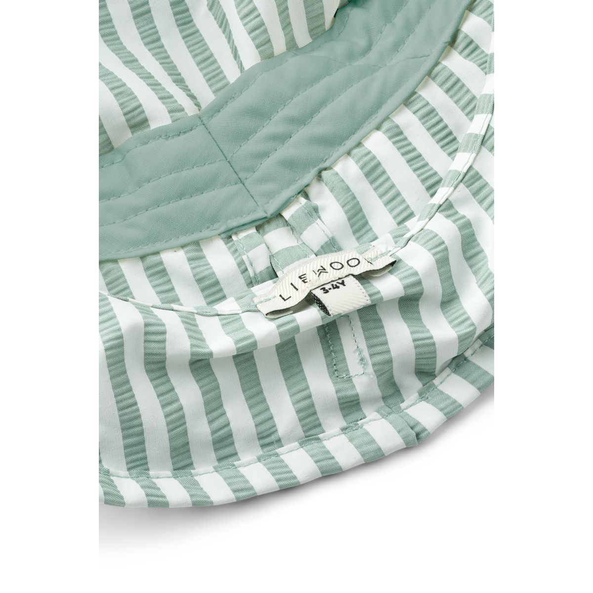 LIEWOOD Damona Stribet Badehat - Stripe Peppermint / Crisp white - BADEHÆTTE