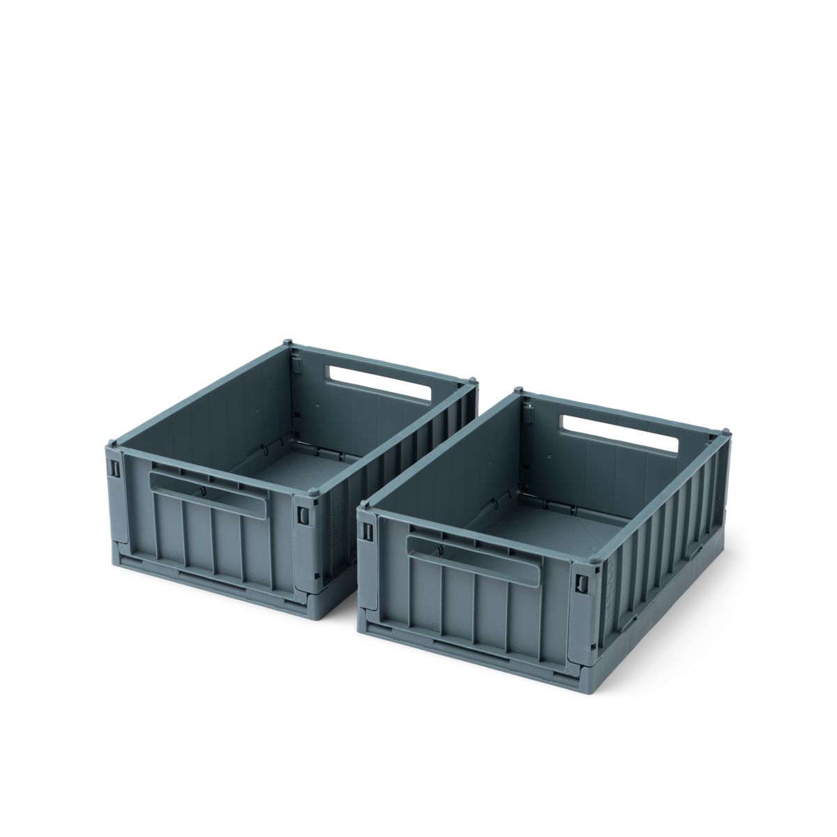LIEWOOD Weston lille opbevaringskasse 2-pak - Whale blue - Opbevaringskasser