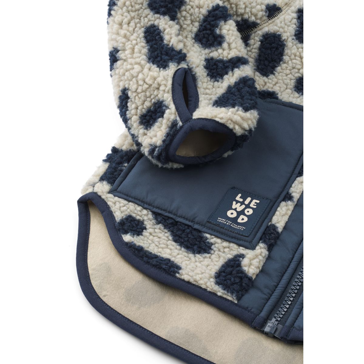 LIEWOOD NOAM Pile-jakke - Mega Leo mist / Classic Navy - Jakker