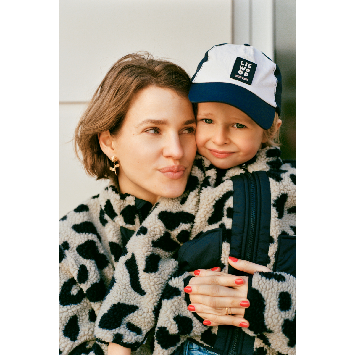 LIEWOOD NIVA Pile Jacket til voksne - Mega Leo mist / Classic Navy - Jakker