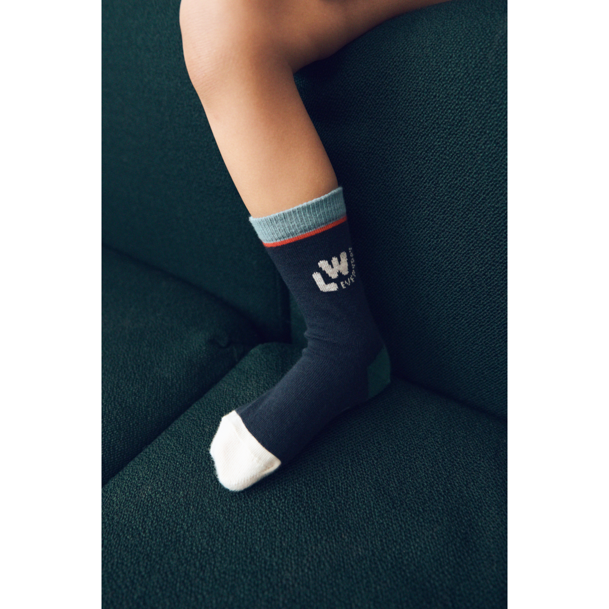 LIEWOOD Silas Strømper 3-Pak - Beach blue / Classic navy Stripe mix - Sokker/Strømpebukser