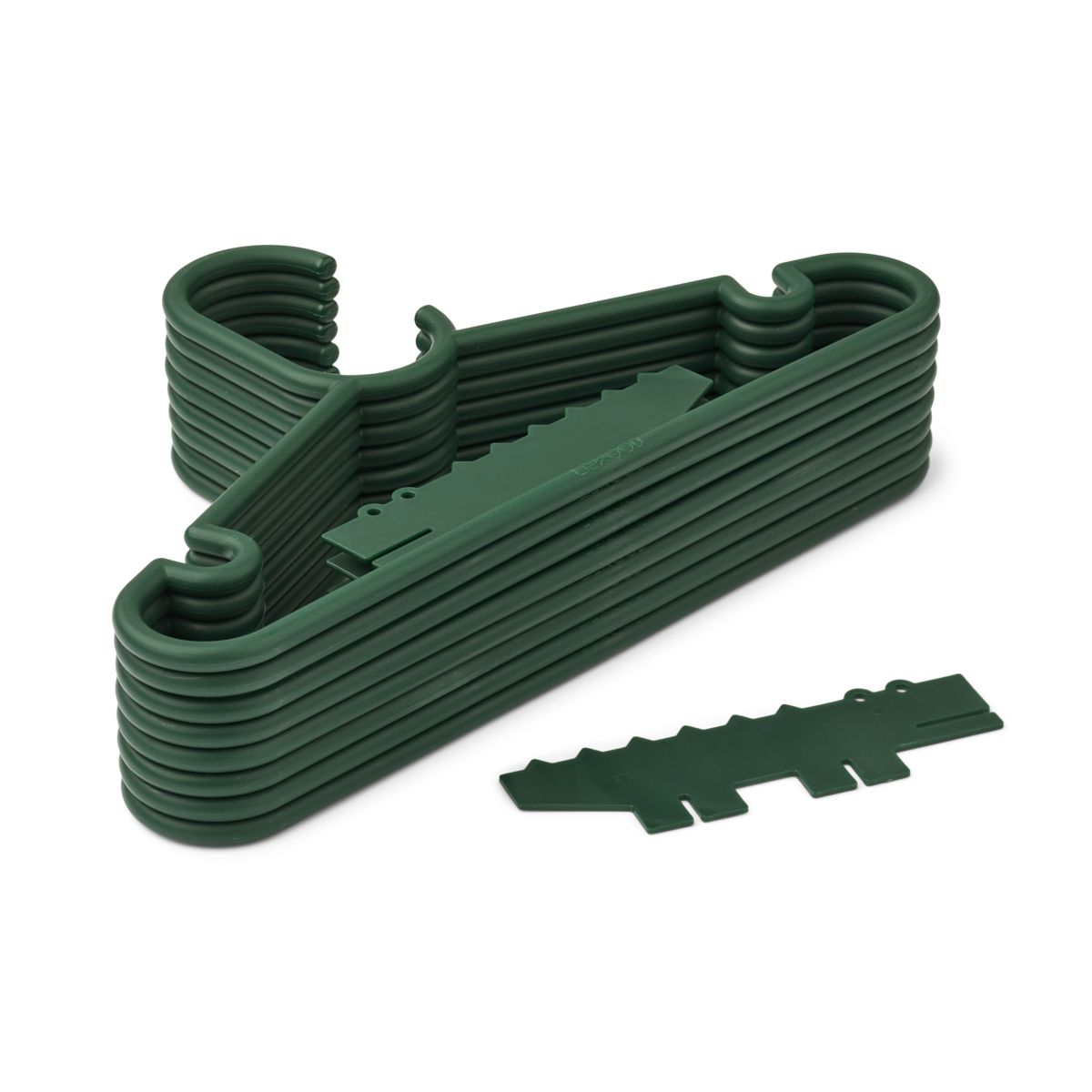 LIEWOOD Falton-bøjle med dyremotiver 8-pak - Garden green - Knagerække & Bøjler