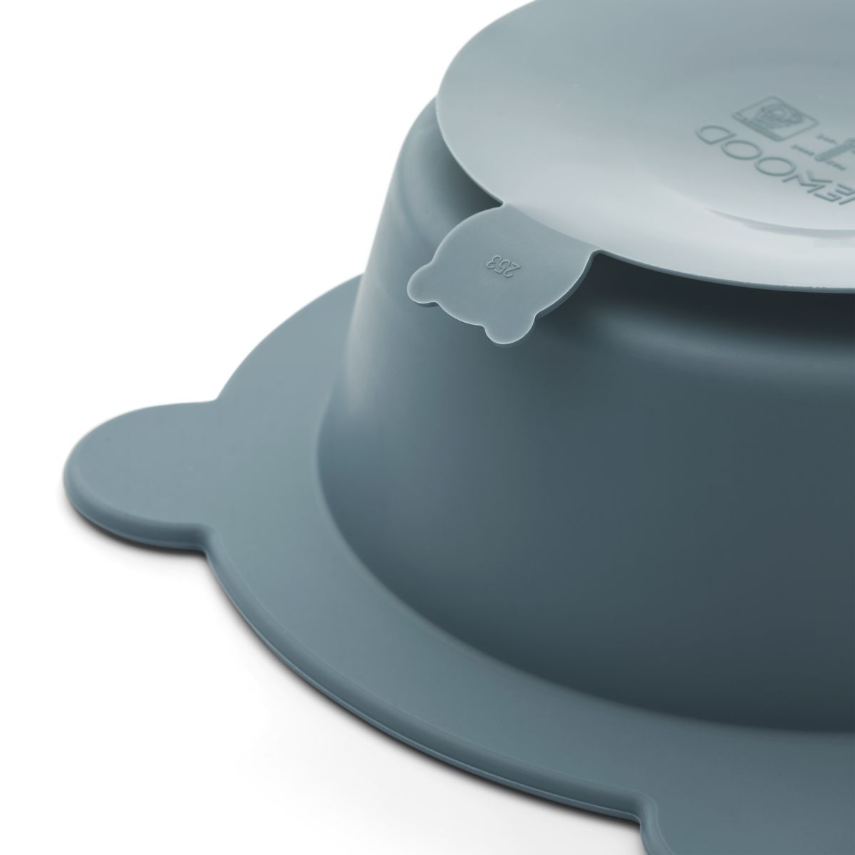 LIEWOOD Peony Skridsikker Skål 2 stk - Sea blue / Whale blue - Skål