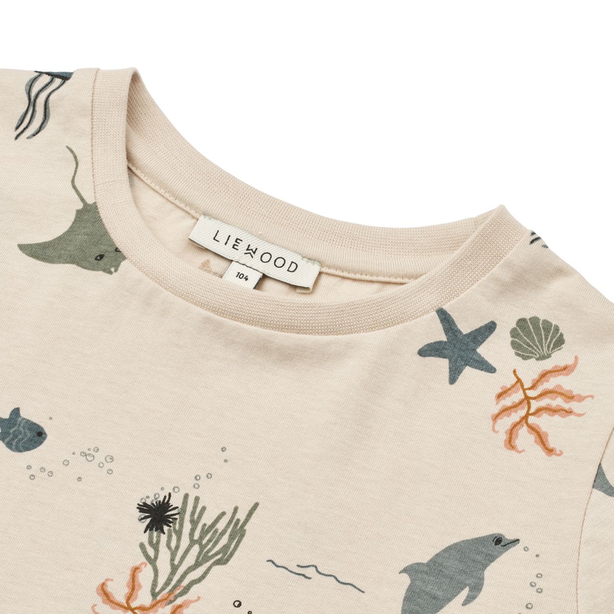 LIEWOOD APIA kortærmet t-shirt med print - Sea creature / Sandy - T-shirt