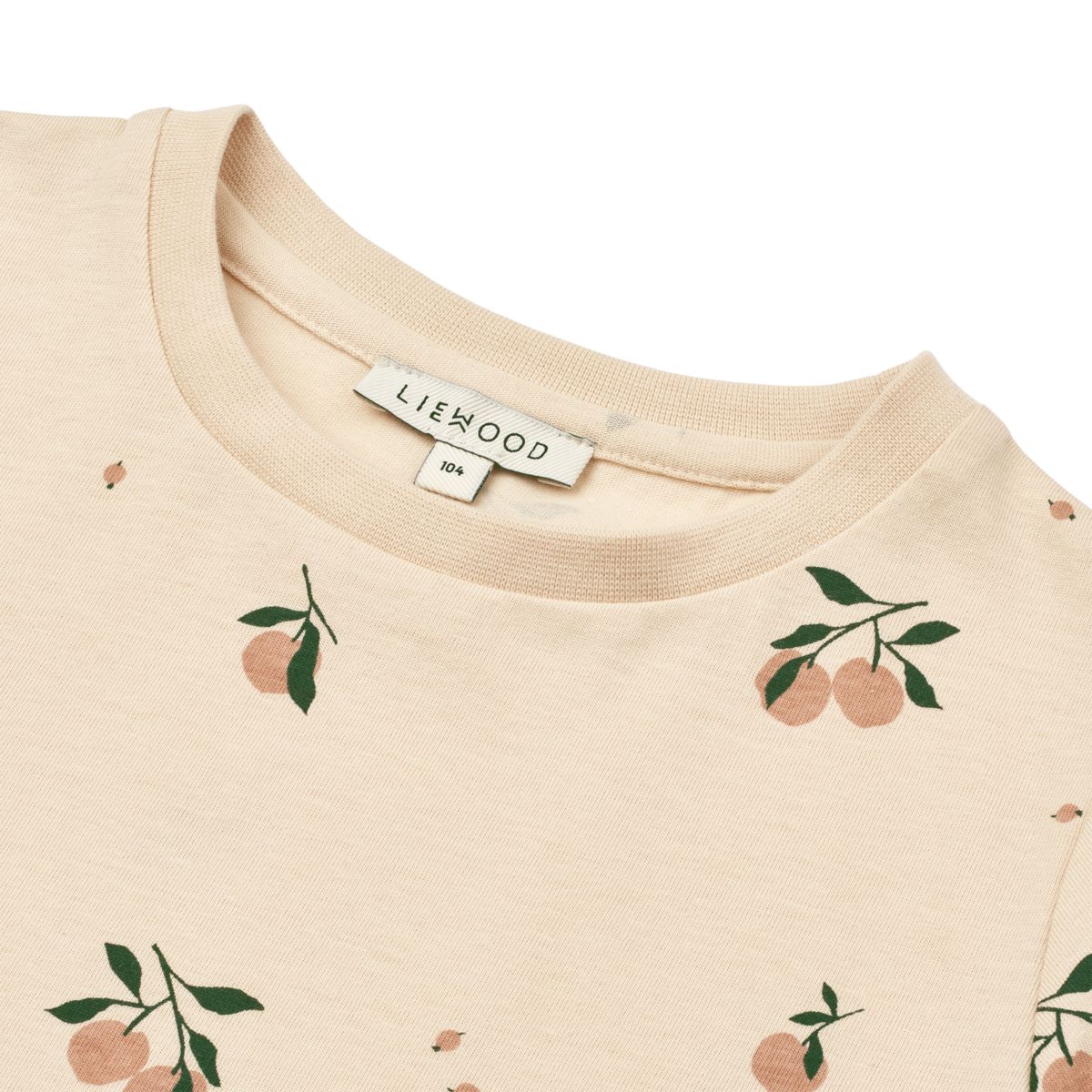 LIEWOOD APIA kortærmet t-shirt med print - Peach / Sea shell - T-shirt