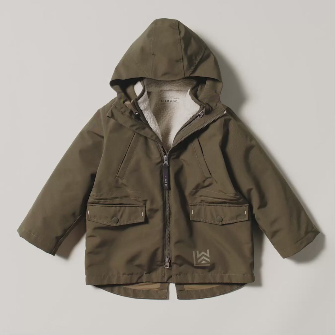 LIEWOOD Timber 2-I-1 Jakke - Army brown mix - Jakker